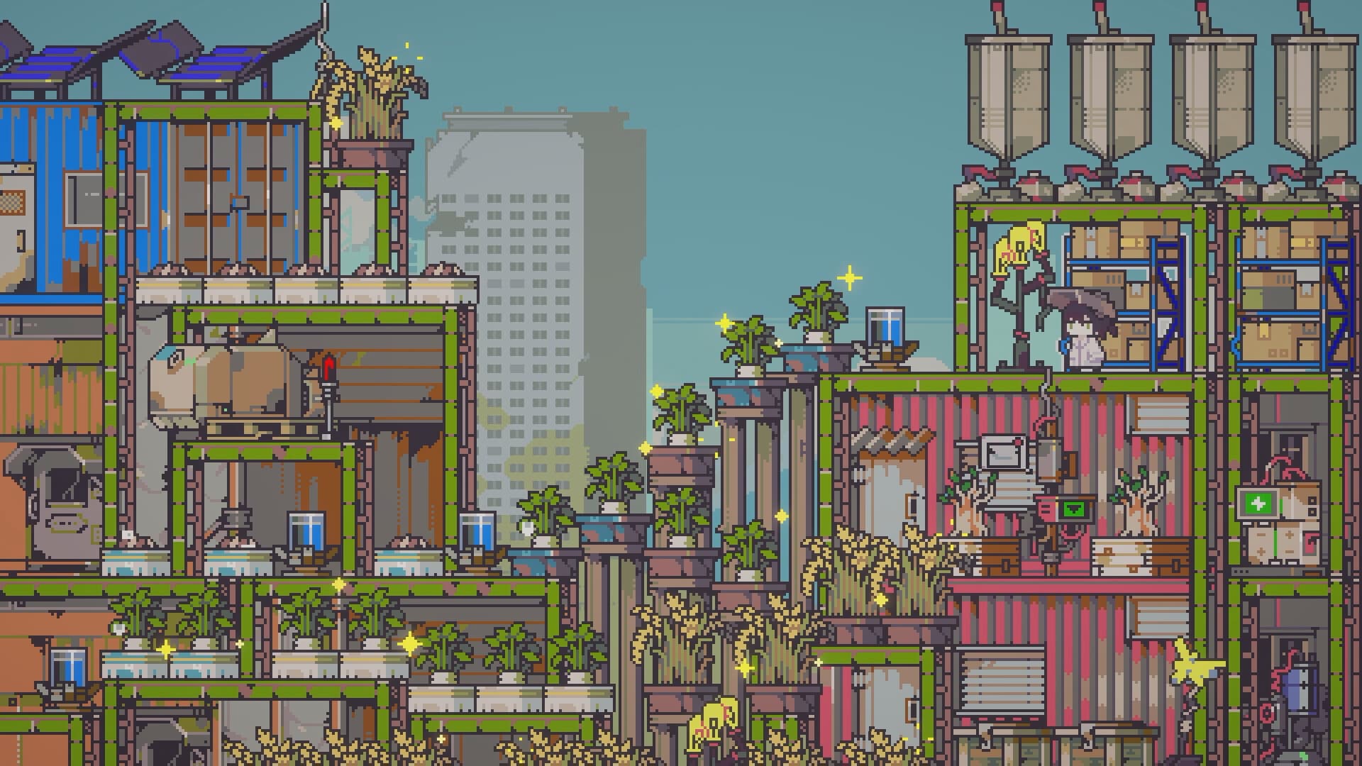 Doloc Town achievement and farm progression scene