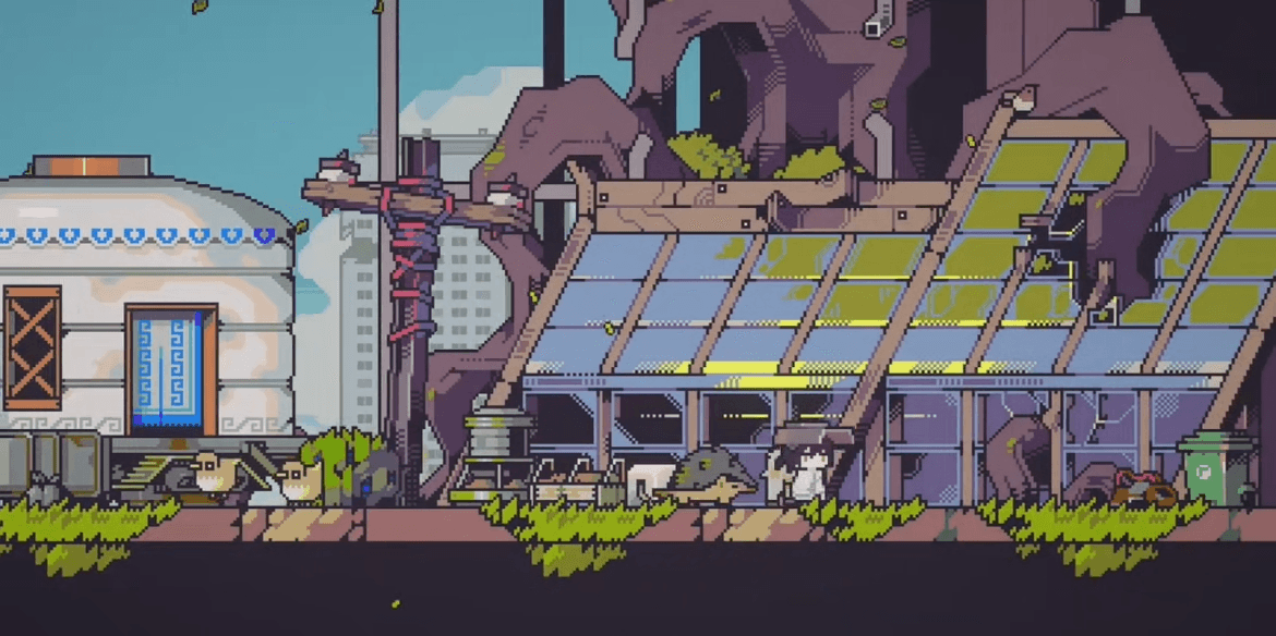 Doloc Town greenhouse homestead scene